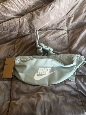 Nike Sage Green Fanny Pack with White Logo